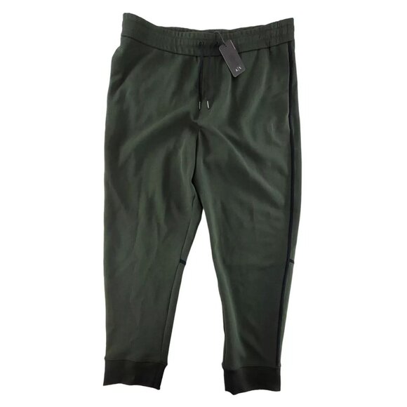 A|X ARMANI EXCHANGE Mens XL Contrast Piping Logo Jogger Sweatpants in Rosin - Picture 3 of 8